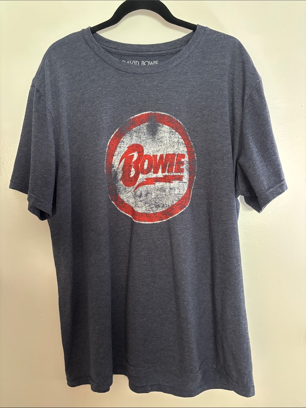 David Bowie Museum of Contemporary Art Graphic Tee - Grey with Red Logo